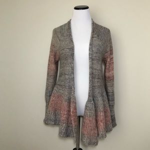 Anthropologie Cody Peplum Cardigan Sweater